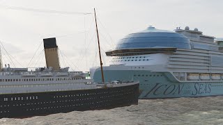 Titanic Meets Icon of the Seas