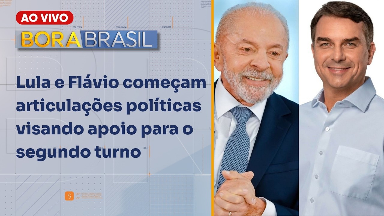 Lula e Flávio começam articulações políticas visando apoio para o segundo turno | BORA BRASIL