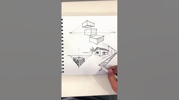 Bí quyết vẽ 2 điểm tụ như hoạ sĩ  #kyhoa #drawing #hocve #art #vedongian #vẽ