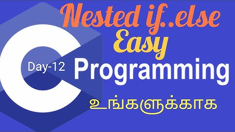 High Level Programming Lang. C in Tamil/C Program for nested if..else St./Pro.to prepare Marksheet