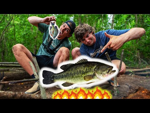 EATING BASS! how does bass taste? (bass catch and cook)