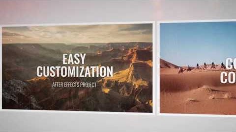 Mosaic Parallax Photo Slideshow After Effects Template