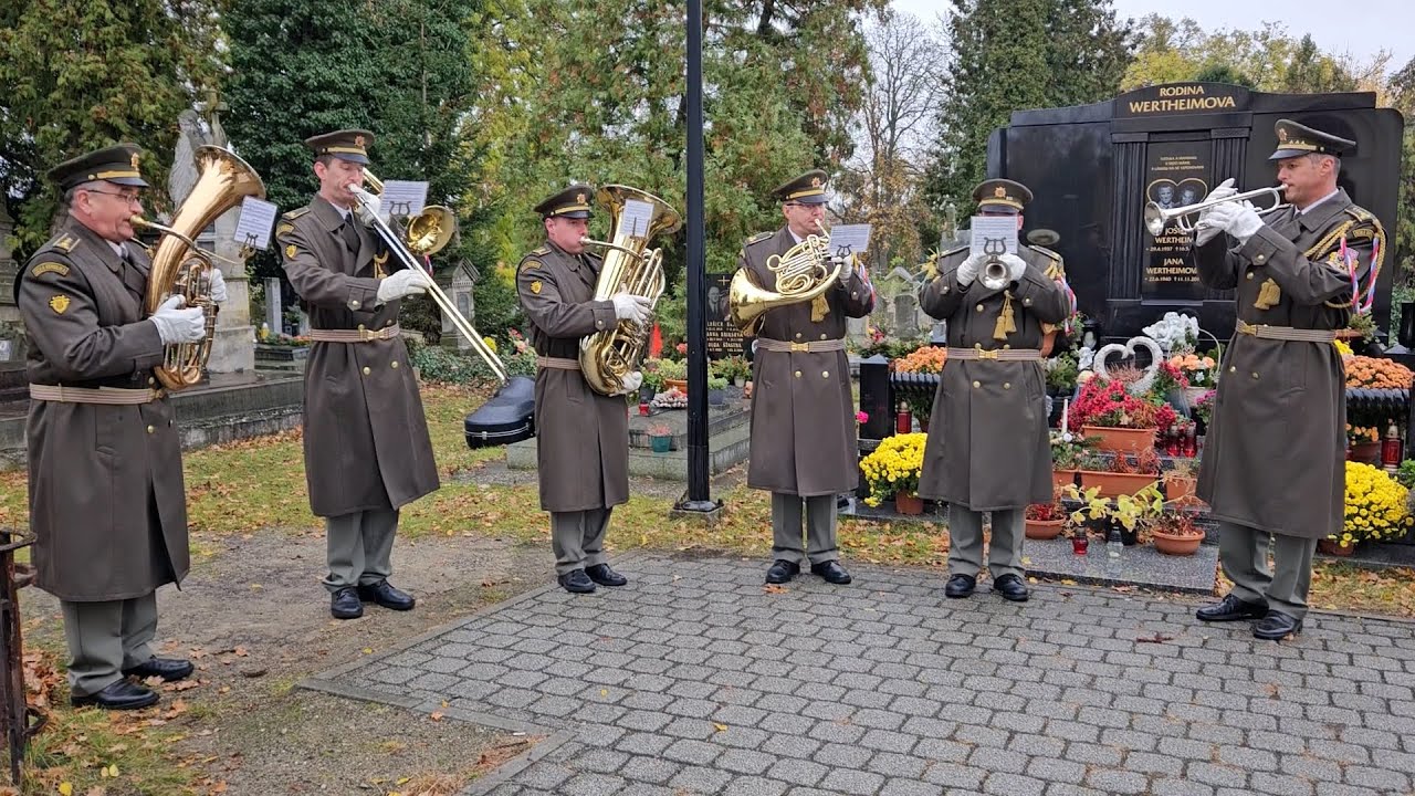 Ústřední hudba AČR - Vojenský pohřeb 13.11.2023 Brandýs nad Labem