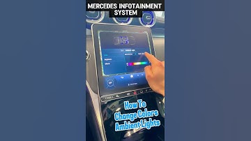 How To: Adjusting Mercedes Ambient Light Colors! #mercedes #infotainment #mbux