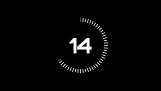 20 seconds countdown timer animation from 20 to 0 seconds