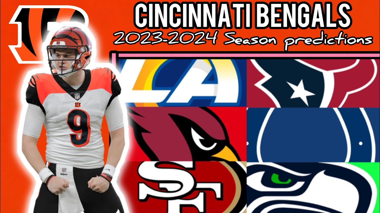 Cincinnati Bengals 20232024 NFL Schedule Predictions YouTube