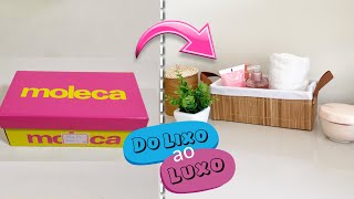 DIY Caixa Organizadora com Caixa de Sapatos- Do Lixo Ao Luxo