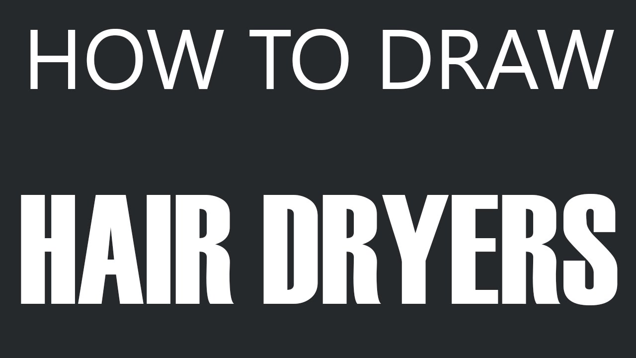 How To Draw A Hair Dryer Electric Hair Dryer Drawing (Hair Dryers