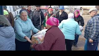 Роздача допомоги у звільнених селах Херсонської області. Благовістя Криворізької церкви МСЦ ЄХБ