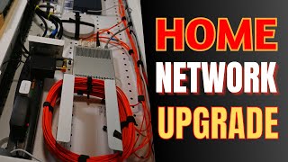 Home Networking Upgrade - 10Gb Fiber, UPS, CAT6 Gigabit - ULTRA CLEAN NETWORK PANEL SETUP