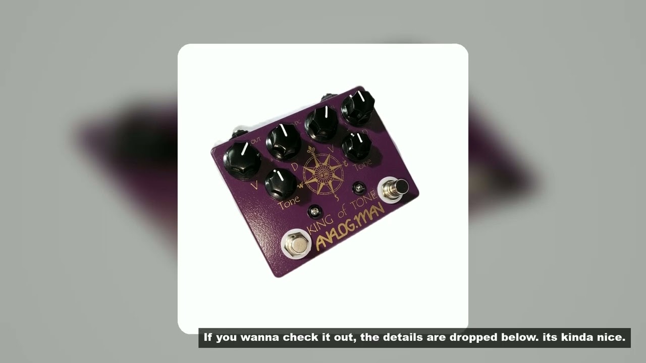 Xiao Pedals 1:1 King of Tone Kot Overdrive Guitar Pedal - YouTube