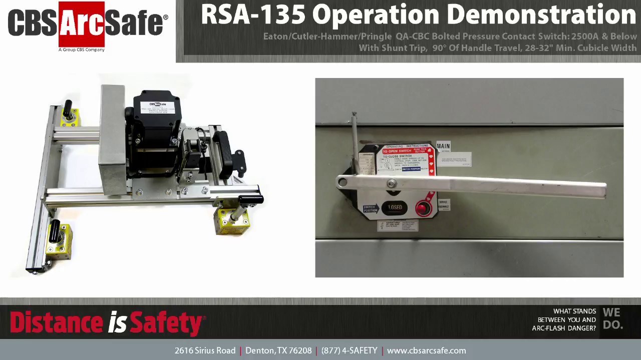 Cbs Arcsafe Rsa 135 Operation Demonstration Pringle Switch 2500a And Under With Shunt Trip Youtube
