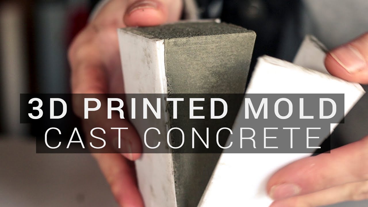 Cast Concrete with REUSABLE 3D Printed Molds - YouTube