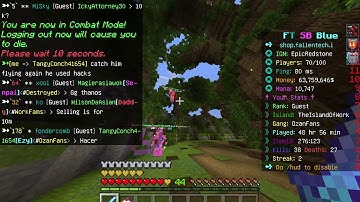 I caught yF3arless hacking! | FALLENTECH SKYBLOCK