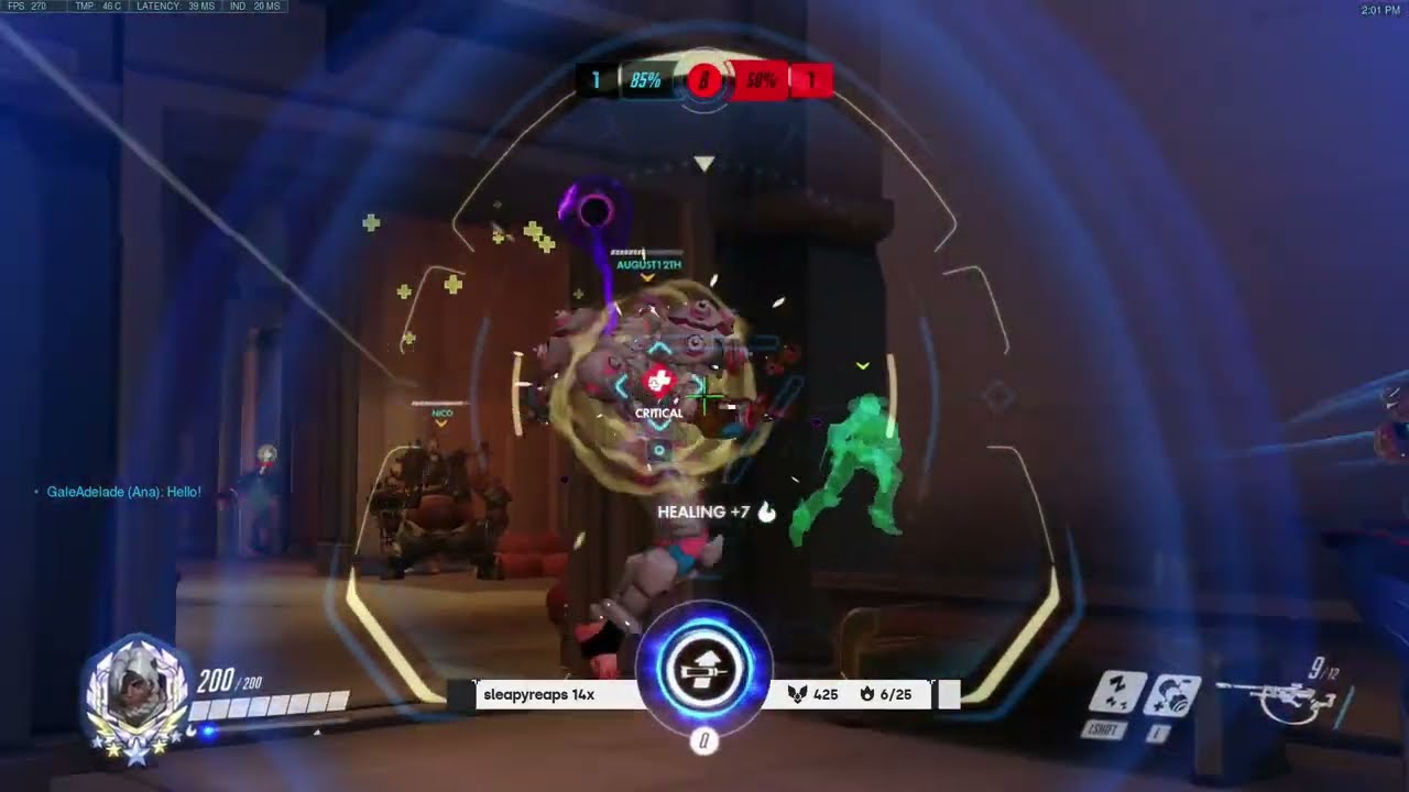 GALE ANA GAMEPLAY OVERWATCH SEASON 35 TOP 500