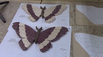 Making A Gorgeous Intarsia Butterfly With Maple and Purpleheart Wood