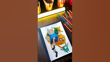 Drawing Jake and Finn - Part 2 #shorts #drawing #adventuretime