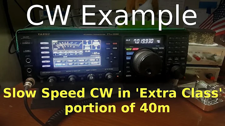 Slow Speed CW Ops in the Extra Segment + Demo FAIL outtro