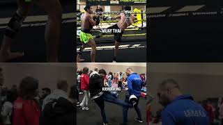 Muay Thai And Kickboxing Style Padwork Difference #muaythai #padworktraining #kickboxing #fighter