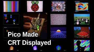 Raspberry Pi Pico generated colour composite PAL video demos, early 2023