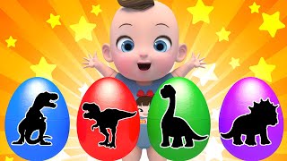 Surprise Color dinosaur Egg | Johny Johny Yes Papa +more Nursery Rhymes & Kids Songs | Kindergarten