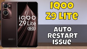 IQOO Z9 Lite Auto Restart Problem | Solution of auto restart issue | Auto restart issue solve