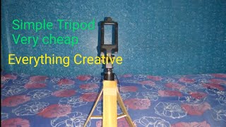 Build a tripod at home using cheap materials