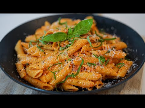 Creamy Garlic Rose Pasta  10 Recipe CHEAP amp EASY!