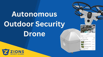 Autonomous Outdoor Security Drone Demo Catching Someone on the Roof