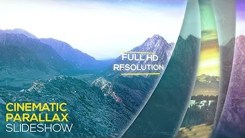 Cinematic Parallax Slideshow | After Effects Template | Video Displays