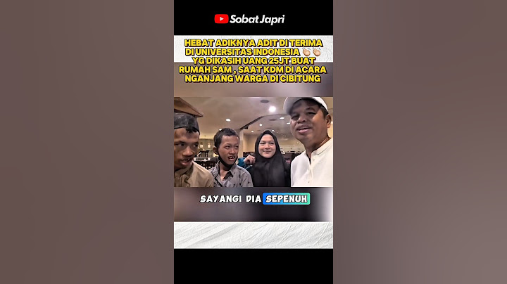 KDM BERSAMA ADIT & HEBAT ADIKNYA DI TERIMA UNIVERSITAS INDONESIA 👏🏼👏🏼 #kdm #ui #bekasi #jawabarat