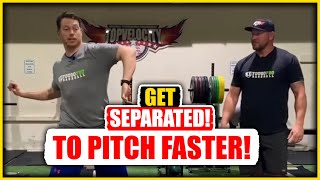 How to use "Hip to Shoulder Separation" to Increase Pitching Velocity & AVOID Early Trunk Rotation!