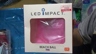 株式会社イーストパール　ビーチボール 　光るLEDビーチボール 「ピンク」　品番：LI-BB35