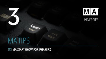 grandMA3 | MA Tips [EN] | MA Startshow for Phasers