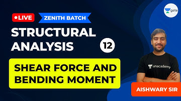 Shear Force and Bending Moment | Lec-12 | Structural Analysis | GATE/ESE Civil Engineering