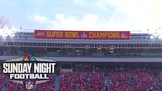 Kansas City Chiefs unveil Super Bowl LVII championship banner | SNF | NFL on NBC