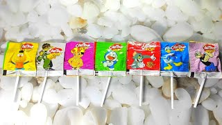Learn Rainbow Colour with Lollipop Cartoon | Doremon Lollipop | Tom and Jerry | Ben 10 | Chota Bheem