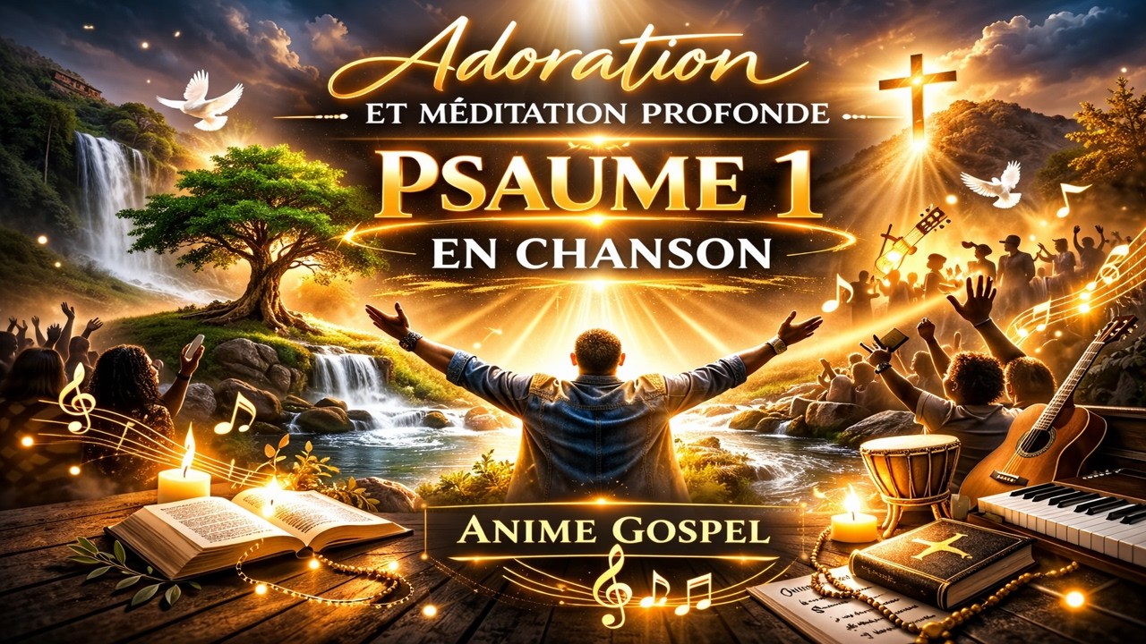 Psaume 1 en chanson (Lyrics song) : Adoration et Méditation profonde, présence de Dieu #psaume1