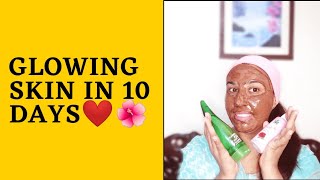 10 Days SkinCare Challenge/How to Get Glowing Skin From Coffee and Coca Mask/Iffat Vlogs