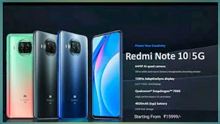 Redmi Note 10 5G - Specification, Price & Launch | Mi 10T Lite