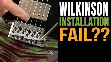 Wilkinson 1302 Tremolo Installation Fail??