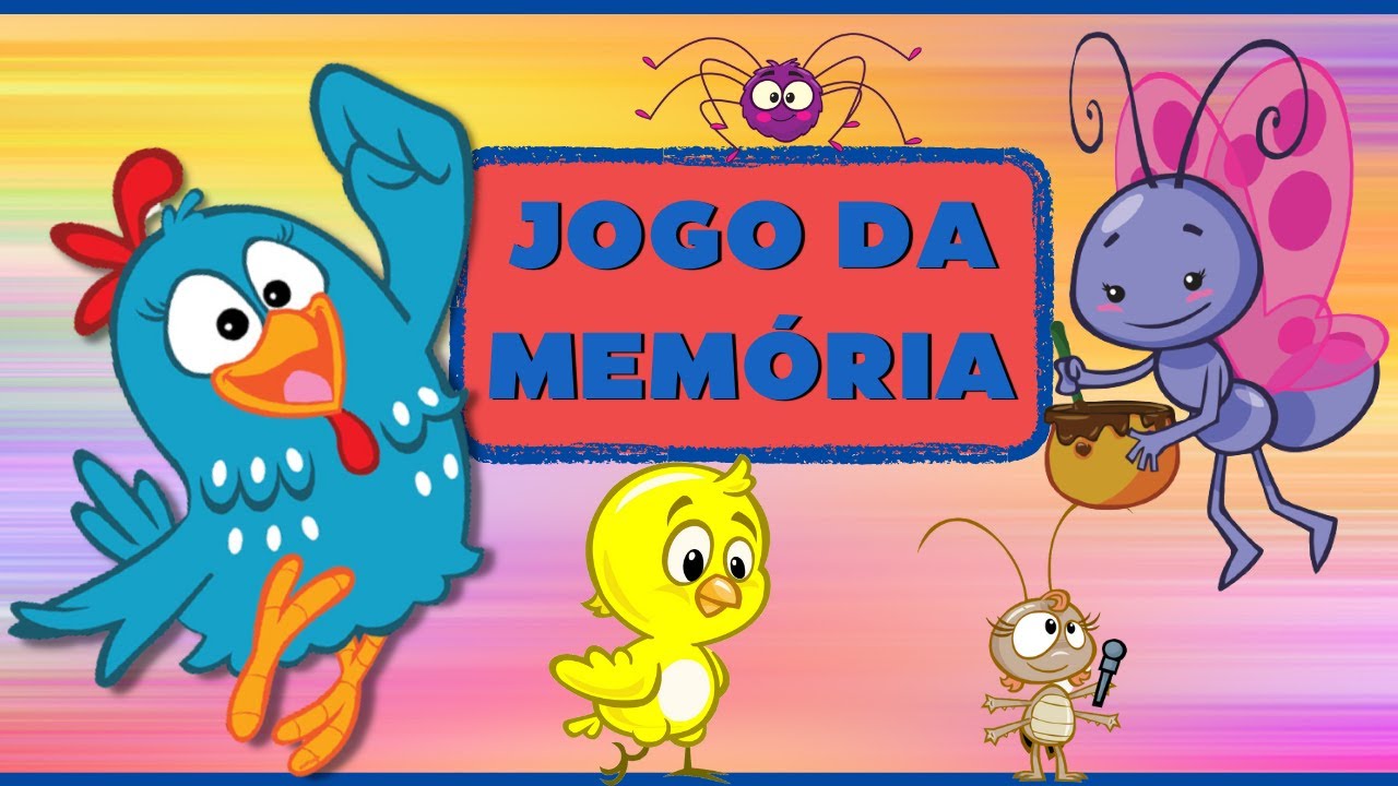 Jogo Memória e DVD Cantando e Brincando Galinha Pintadinha