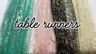 Shihanee Gold Gauze Table Runners   Close Look + Review