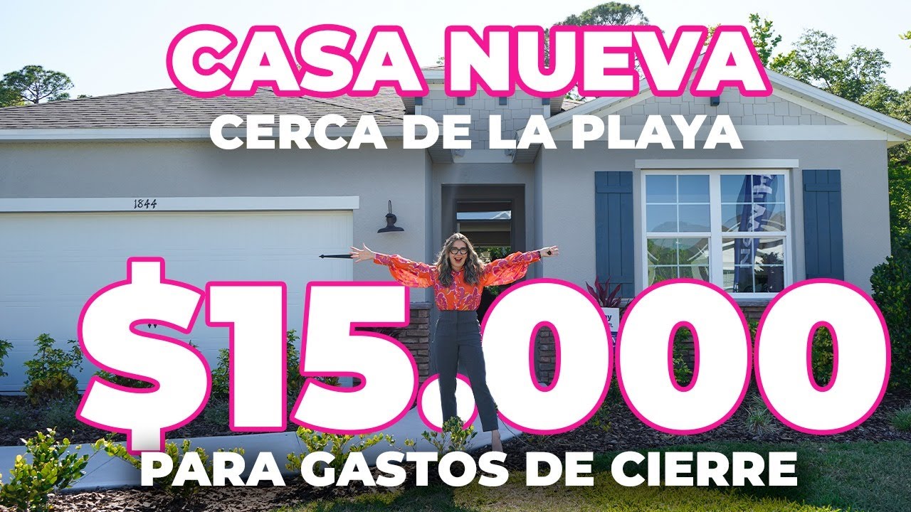 ¿CASA NUEVA CERCA DE LA PLAYA 💸😱🏖️Y CON 15,000 PARA GASTOS DE CIERRE
