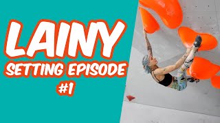 Route setting with Lainy #1 - Setting a squadra holds boulder