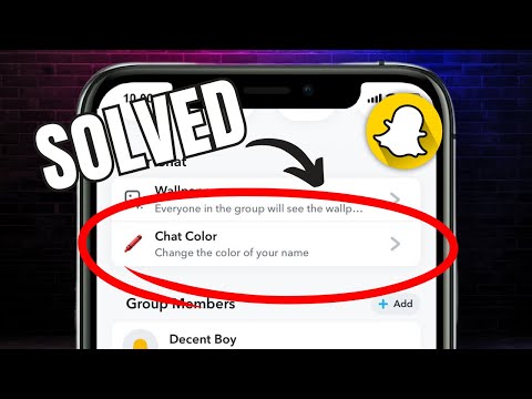 How To Change Group Chat Colour On Snapchat
