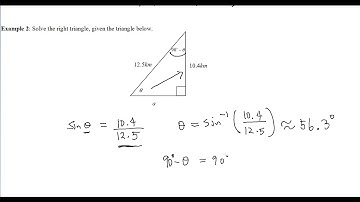 Trigonometry: 2.4 Solving Right Triangles