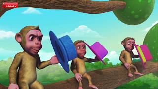 The Cap Seller and the Monkeys | Telugu Stories for Kids | Infobells