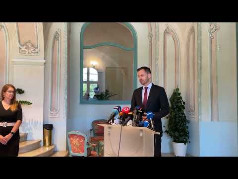 ? Premiér E. Heger informuje po stretnutí s prezidentkou Z. Čaputovou o koaličnej kríze | Aktuality