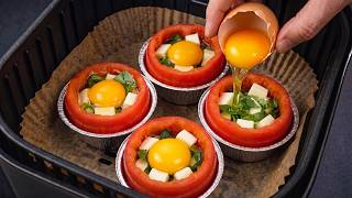 Put an egg in a tomato in the air fryer! A simple recipe anyone can make at home screenshot 5